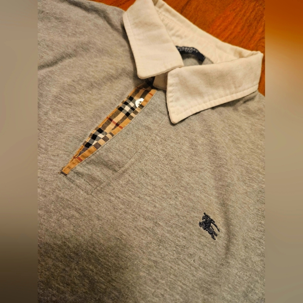 Burberry long sleeve polo
